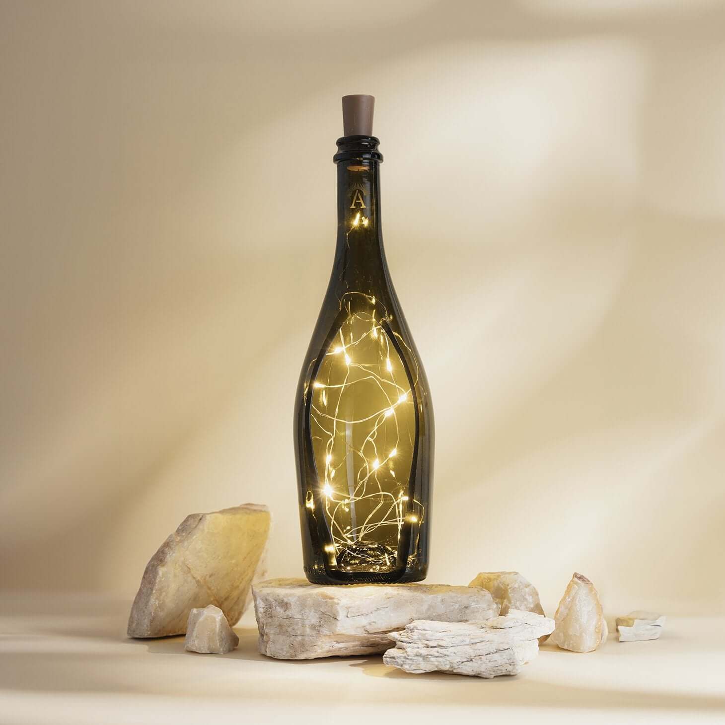 Lampade bottiglia in vetro riciclato di design