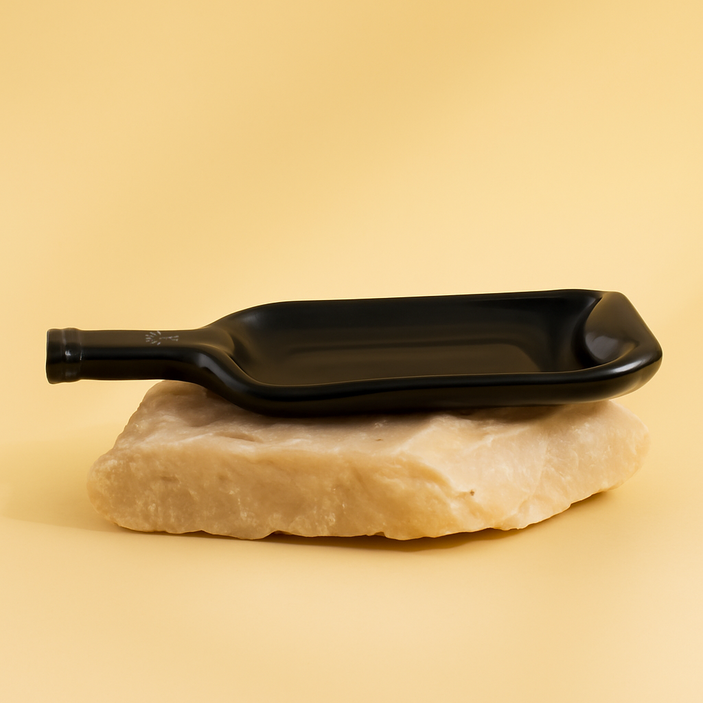 Vassoio | Bottiglia di vino schiacciata
