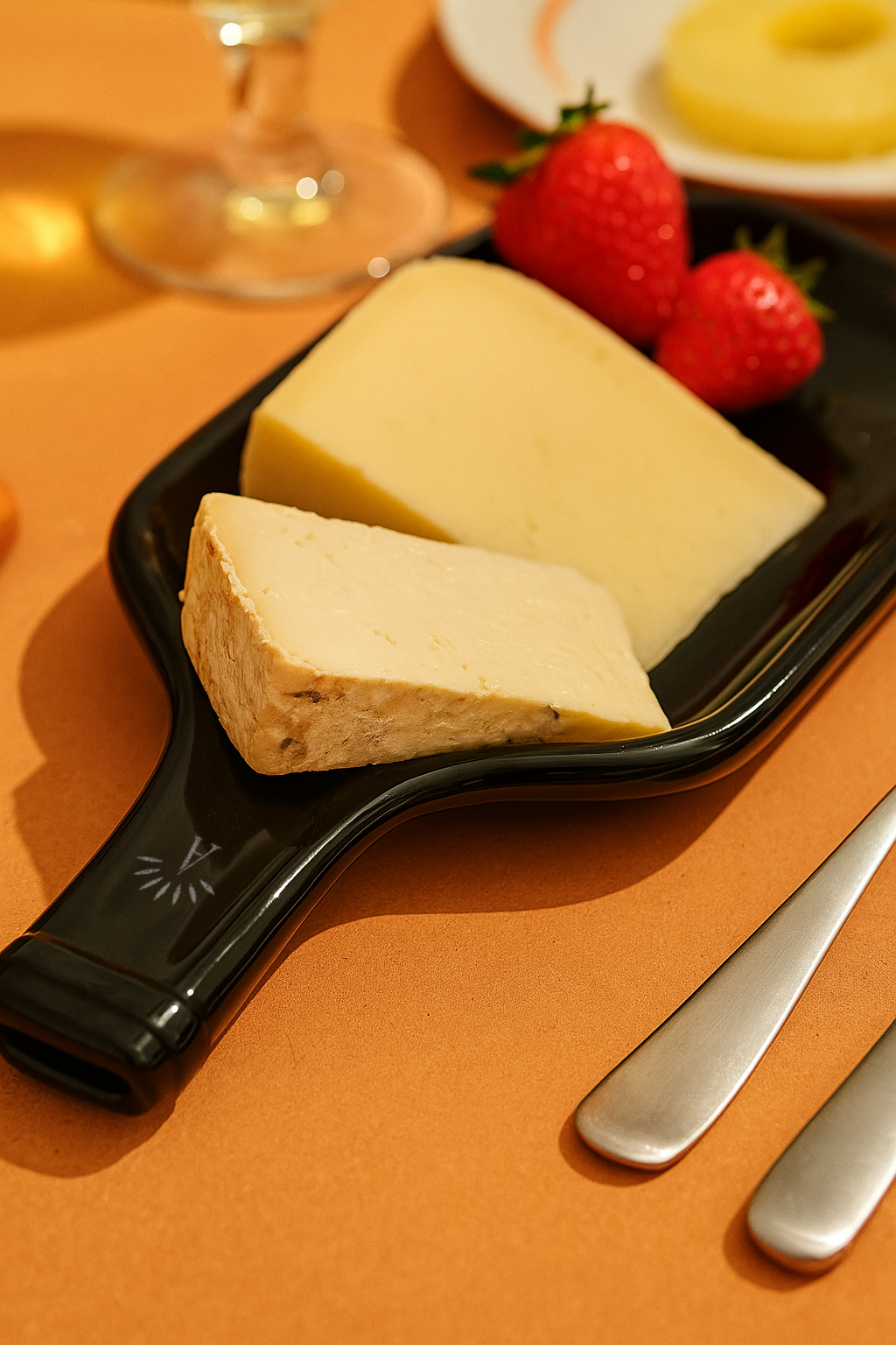 Vassoio | Bottiglia di vino schiacciata