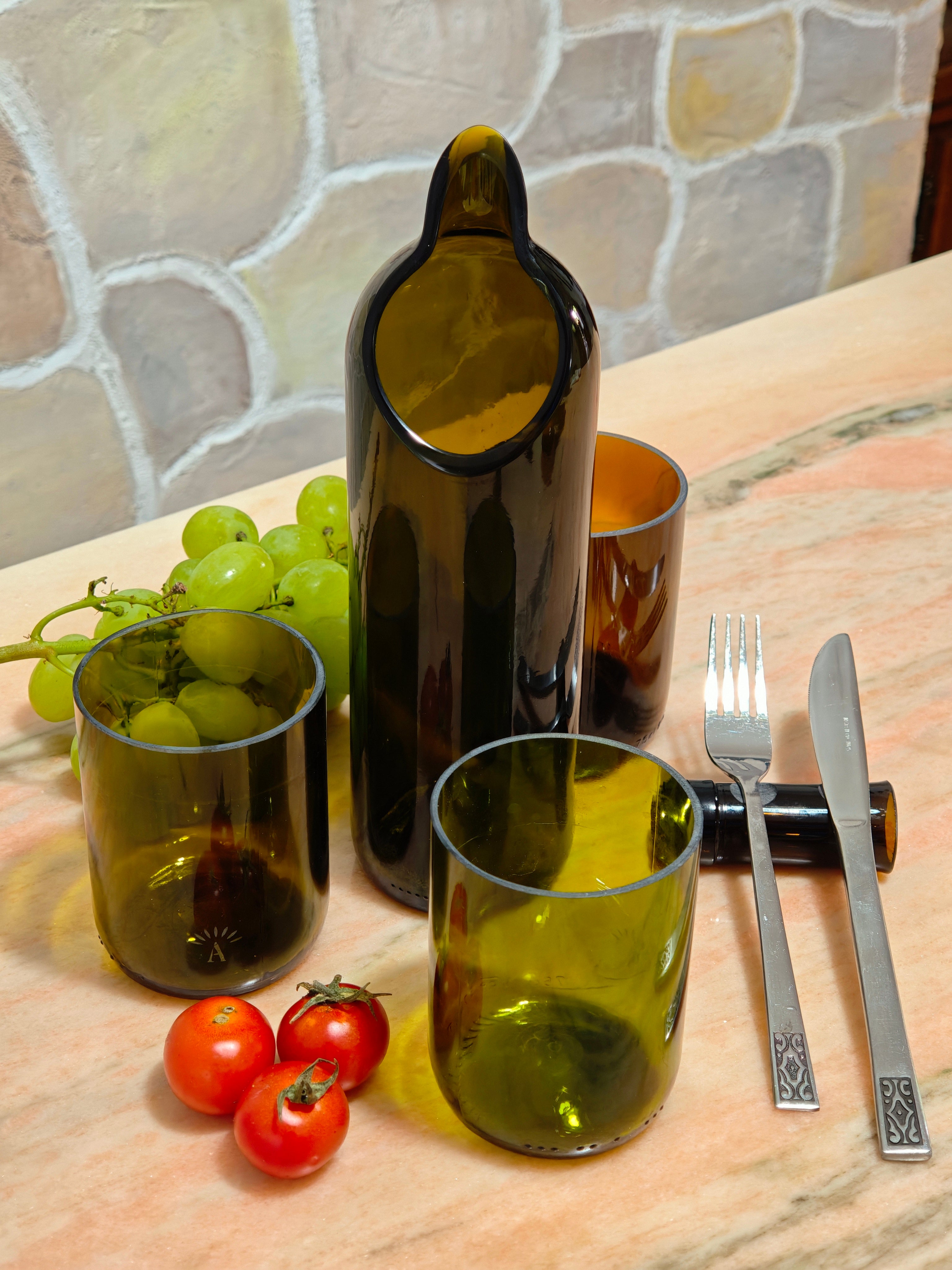 Box 6 Glasses | 1 Jug | 4 Cutlery Rests (Satin)