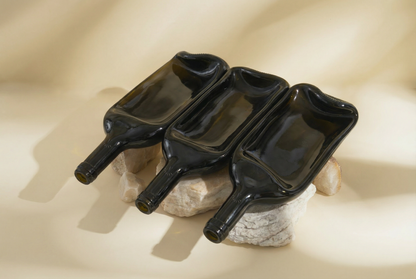 Vassoio | Bottiglia di vino schiacciata